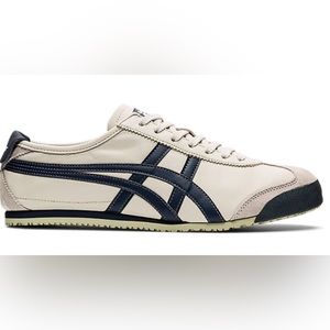 Onitsuka Tiger Mexico 66, EUR 38, US women 7-7.5, Birch and Peacoat